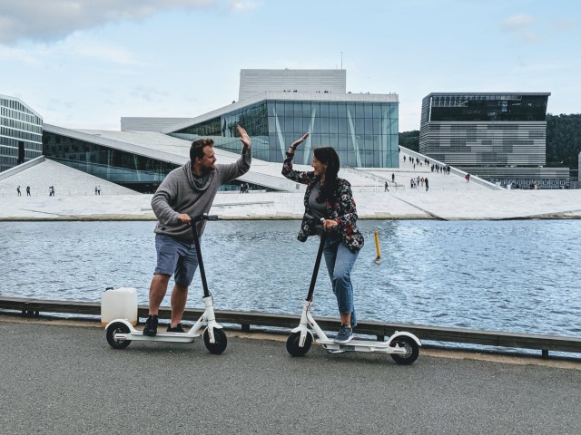 Visit Oslo City Highlights Guided Tour by E-Scooter in Oslo, Norway