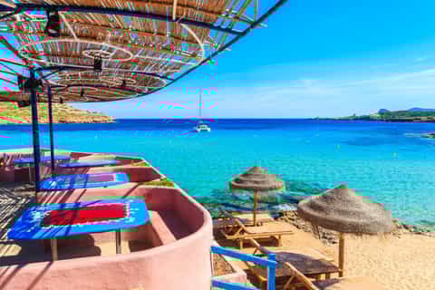 Ab Ibiza: Strand-Hopping und Paddel-Ausflug mit Getränken