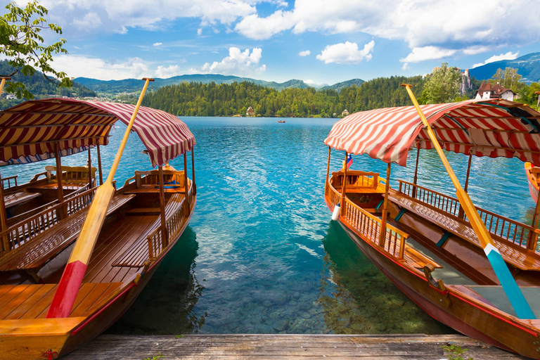 Lubiana: Tour di un giorno del lago di Bled, delle grotte di Postumia e di Predjama