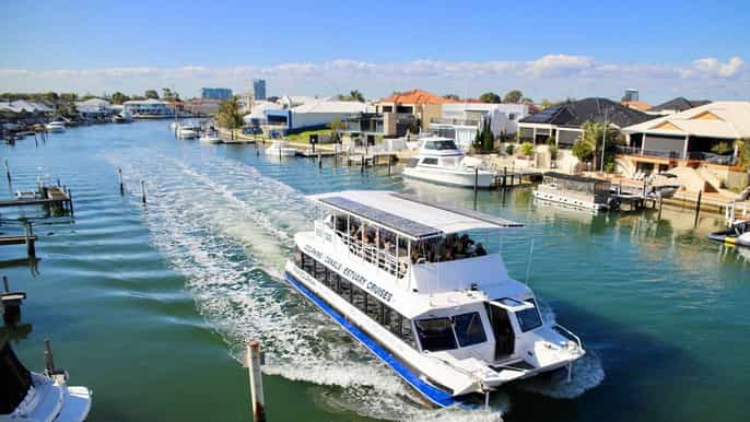 ab mandurah bootstour auf dem fluss murray