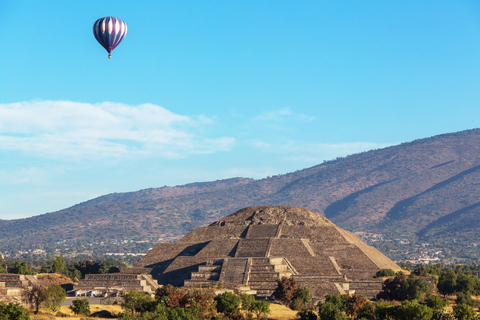 Von CDMX: Ballonfahrt, geführte Touren nach Teotihuacan und Guadalupe