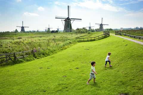 Fra Rotterdam: UNESCO Kinderdijk, Euromast & Spido Day Trip