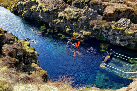 Z Reykjaviku: Złoty Krąg z Snorkel w SilfraZ Reykjavík: Golden Circle i Silfra Snorkeling Tour