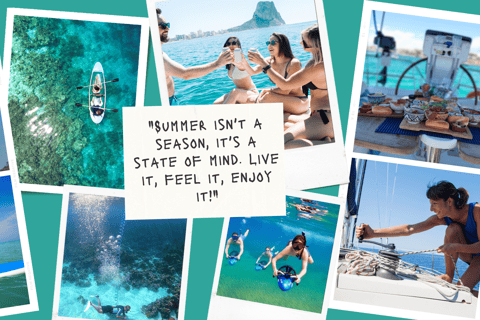 Zatoka Palma: Wycieczka żaglówką z zabawkami wodnymi, przekąskami i napojamiAll inclusive, wynajem łodzi i zajęcia na wodzie