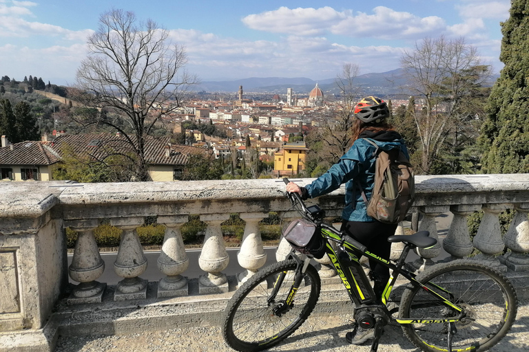 Florence: Lokale heuvels E-Bike Tour met olijfolieproeverij