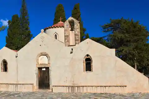 CRETE: LASITHI PLATEAU,TRADITIONAL VILLAGES AND MONASTERY