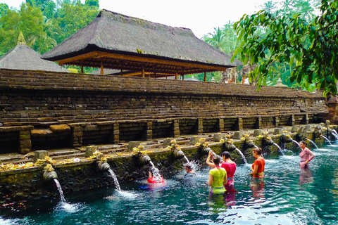 Bali: Ritual privado de dia inteiro no templo da água e aula de ioga