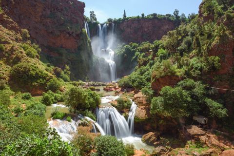 Ab Marrakesch: Ouzoud-Wasserfälle – Wanderung und Bootsfahrt