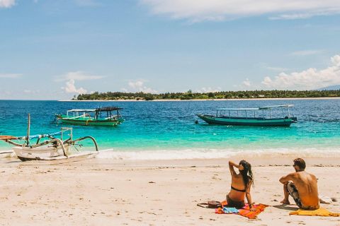 Da Lombok: Gili Islands Trip privato w. Barca con fondo di vetro
