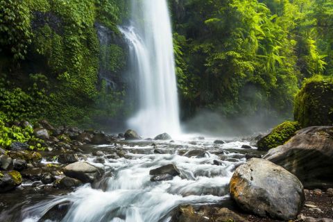 From Mataram: Sendang Gile Waterfall & Senaru Village Tour