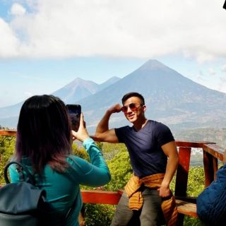 Visite du volcan Pacaya et sources chaudes de la ville de Guatemala