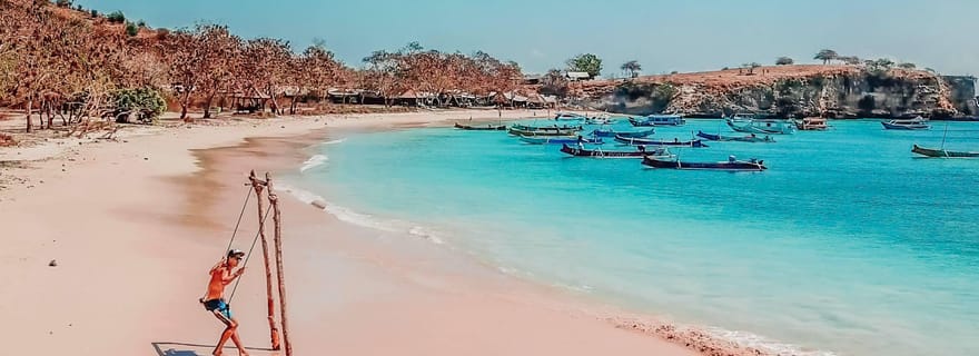 Lombok : Plage Rose et Îles Gili du Sud-Est