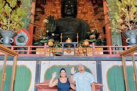 奈良公园：隐秘小径与鹿群导览之旅（含接送服务）