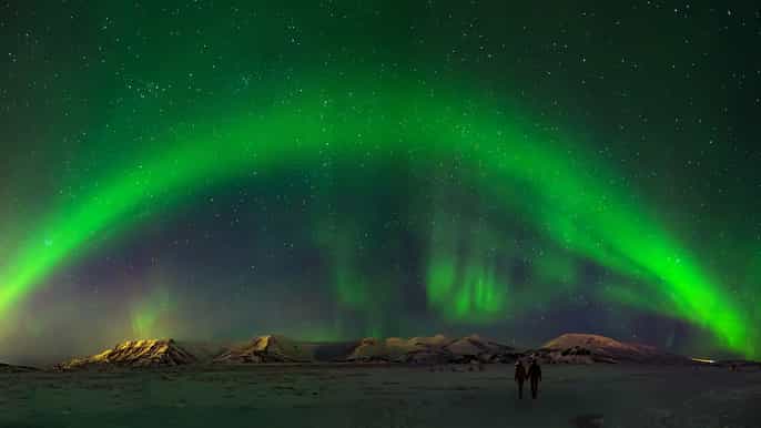 from reykjavik golden circle and northern lights