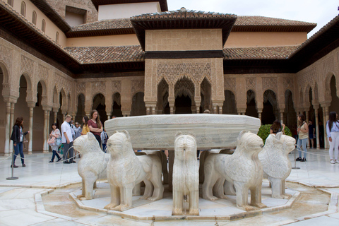 Granada: Alhambra Guided Tour with Nasrid PalacesGroup Tour in French