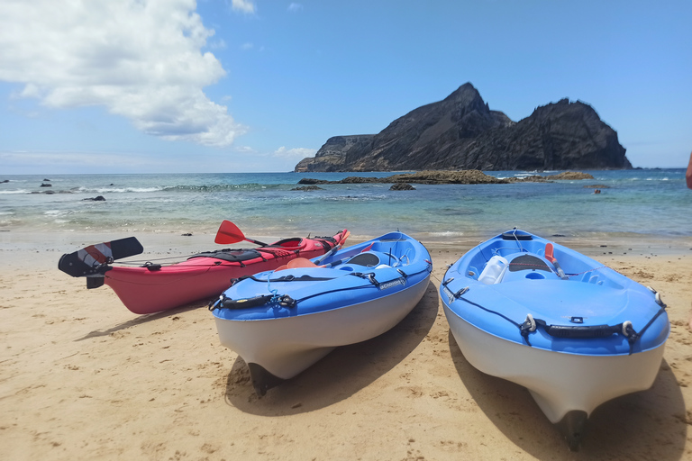 Porto Santo: tour en kayak desde Ponta CalhetaTour en kayak por la playa de Zimbralinho