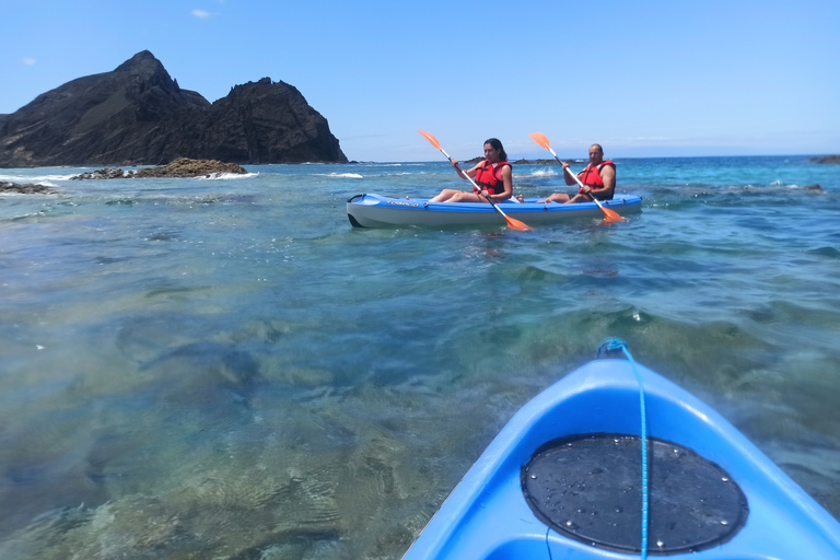 Porto Santo: wycieczka kajakiem z Ponta CalhetaWycieczka kajakiem na plażę Zimbralinho