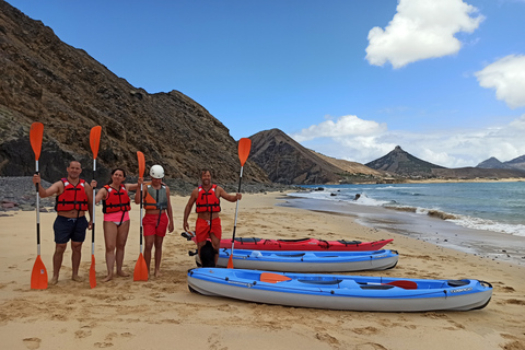 Porto Santo: tour en kayak desde Ponta CalhetaTour en kayak por la playa de Zimbralinho