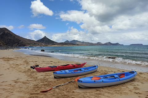 Porto Santo: wycieczka kajakiem z Ponta CalhetaWycieczka kajakiem na plażę Zimbralinho