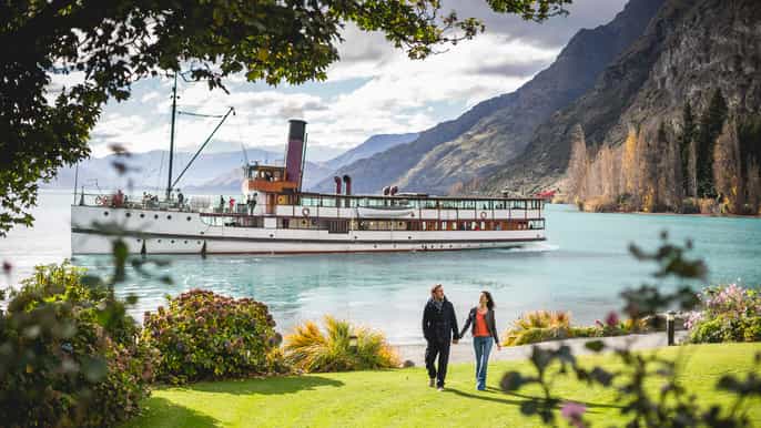 queenstown tss earnslaw cruise and jet boat combo