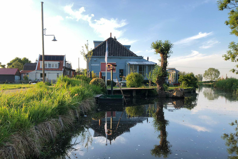 Amsterdam: Holenderska wiejska wycieczka kajakiem o zachodzie słońca