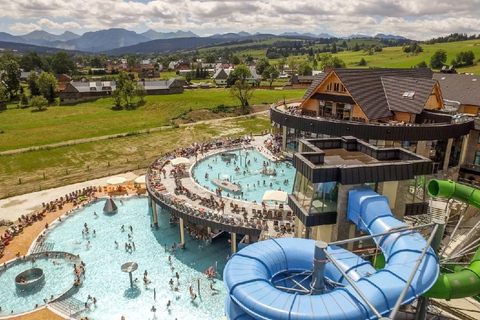 Relaxe no Complexo de Piscinas Termais de Chocholow, perto de ZakopaneViagem matinal aos banhos termais de Chocholow com embarque no hotel