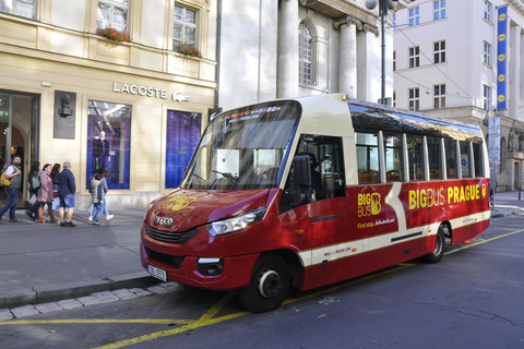 Praga: Tour del Big Bus in autobus Hop-on Hop-off e crociera sul fiume Moldava24 ore di autobus senza crociera sul fiume