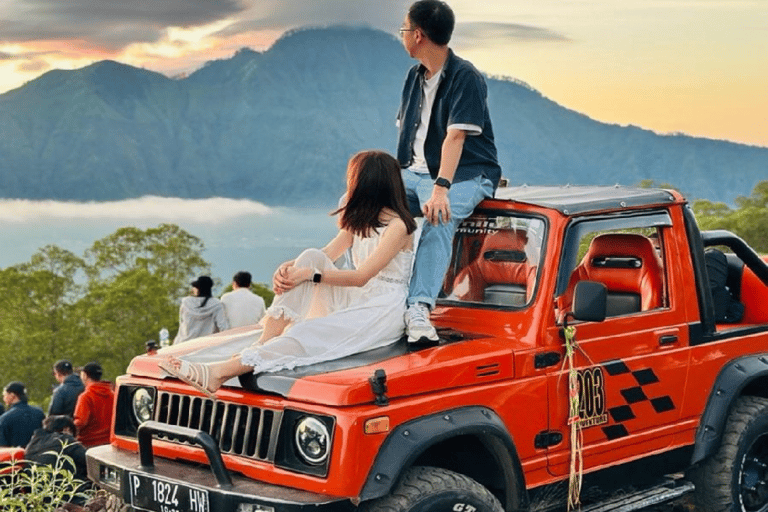 All in one, lake batur boat tour and mount batur activities Private, batur sunrise trekking with hot spring
