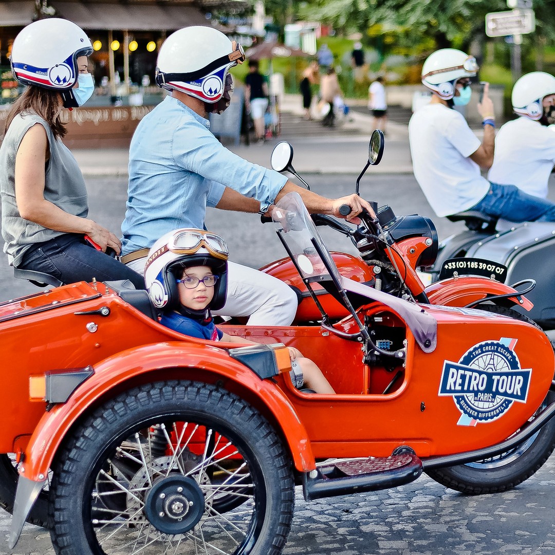 Paris Vintage Sidecar Premium & Private Half-Day Tour