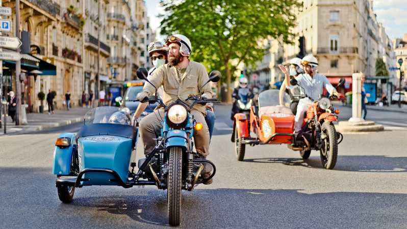 París Vintage Sidecar Premium y Tour Privado de Medio Día
