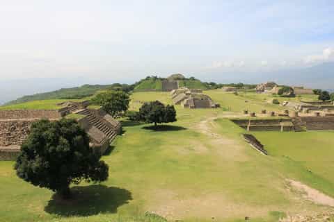 From Oaxaca: Monte Albán and Art Craft Towns Day Trip
