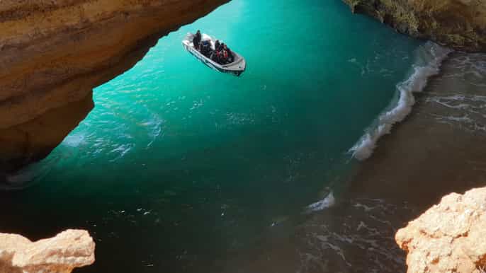 algarve barco por las cuevas de benagil y playas salvajes