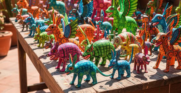 Tour Oaxaca Antigua: Monte Albán, Alebrijes & Artesanías