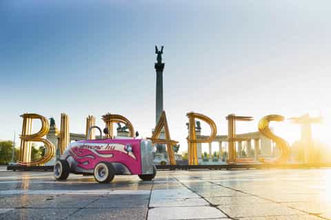 budapest 2hour city tour in mini hot rods