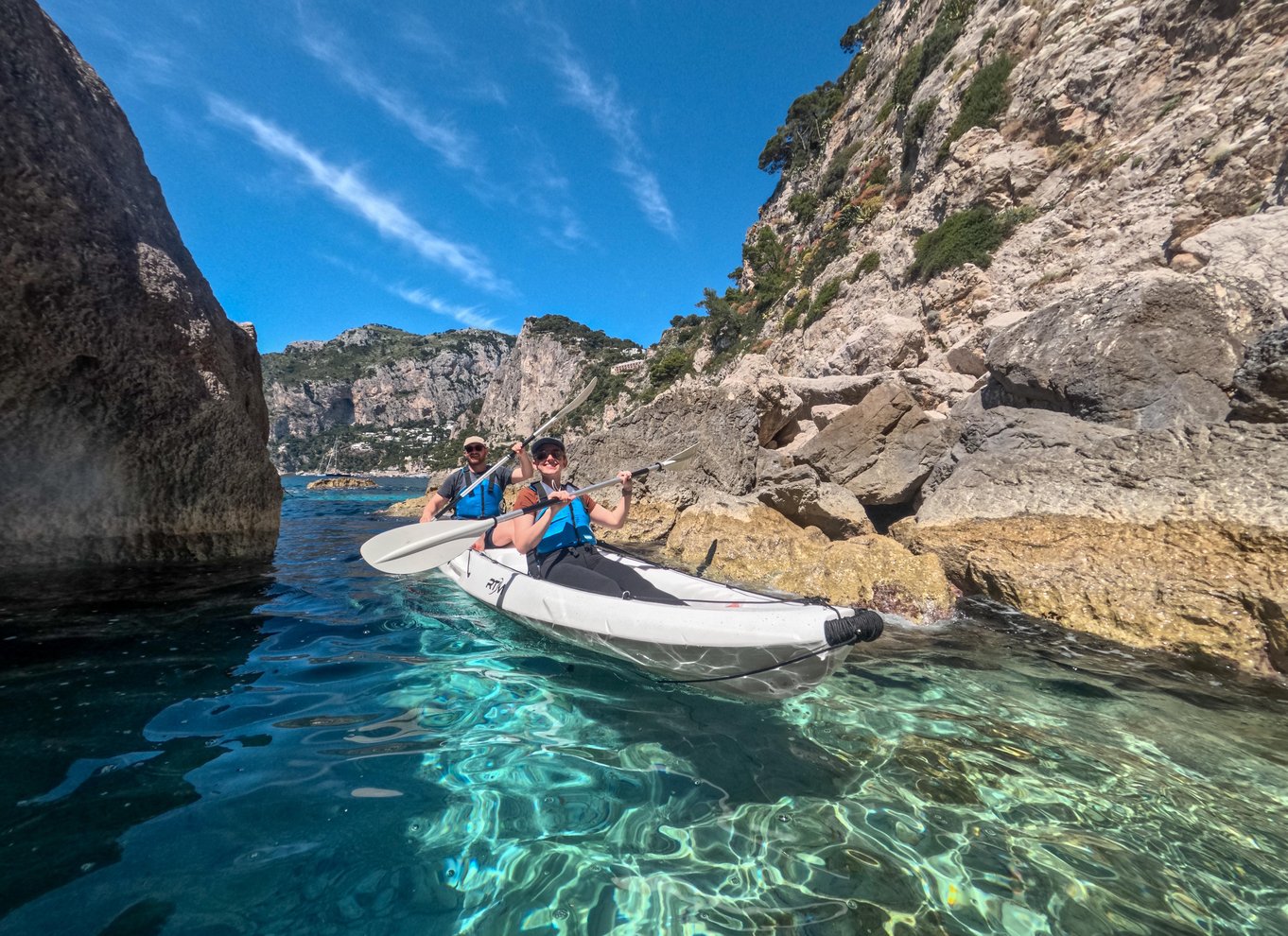 Capri: Kajaktur til grotter og strande med GoPro-billeder