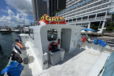 Miami : Croisière aventure avec Jetski, Tubing et boissonsForfait pour 8 personnes : Tour avec essence et frais de port de plaisance