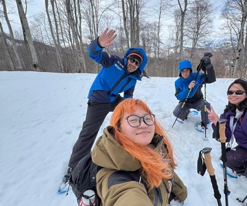Snowshoeing in Bakuriani, Caucasus Mountains