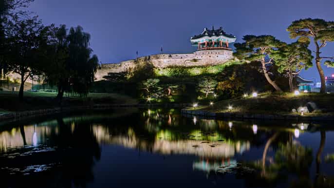 from seoul evening tour to hwaseong fortress unesco site