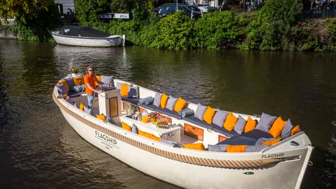 Ámsterdam crucero de lujo por el canal de 1 hora desde el rijksmuseum