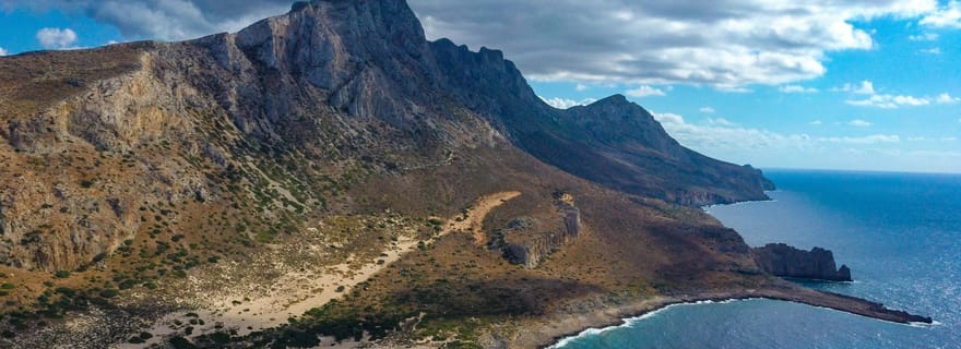 Au départ de La Canée : Voyage en 4x4 privé à la lagune de Balos et à Falassarna