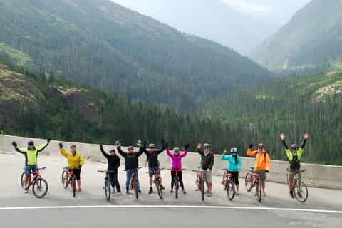 skagway white pass train and bike tour