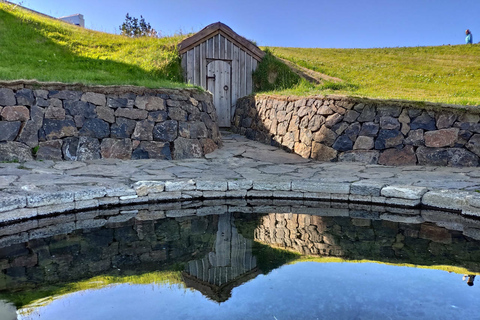 Reykjavik: tour de cueva de lava, aguas termales y cascadas