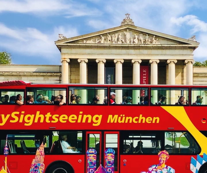 München: hop on, hop off-bustour voor 1 of 2 dagen