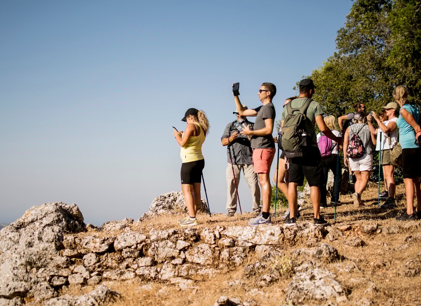 Rhodos: Profitis Ilias guidet vandretur ved solnedgang