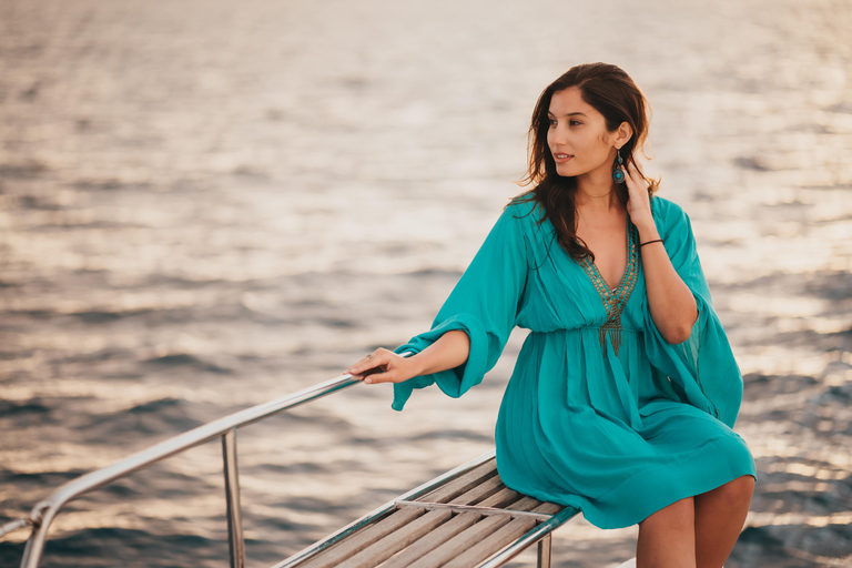 Grande Riviere Noire: Crucero privado en catamarán con cena al atardecer