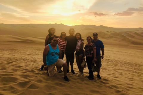 Depuis Ica ou Huacachina: Dune Buggy au coucher du soleil et sandboardVisite privée