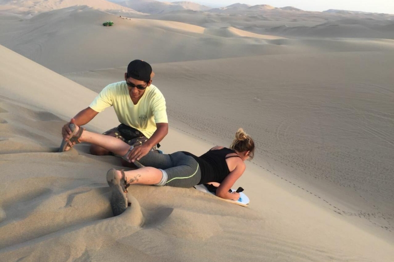 From Ica or Huacachina: Dune Buggy at Sunset & Sandboarding Shared Tour
