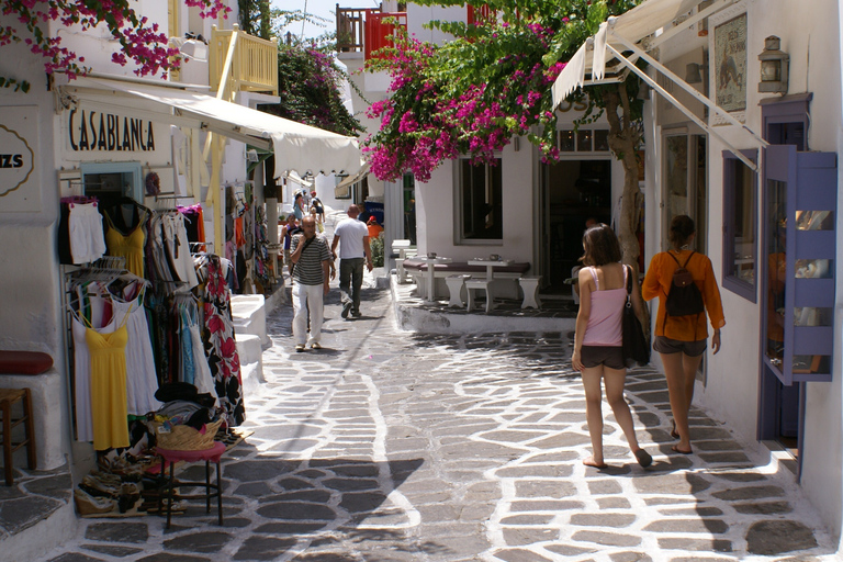 Mykonos: Stadsrondleiding van een halve dag en bustour over het eilandStads- en eilandtour 2024