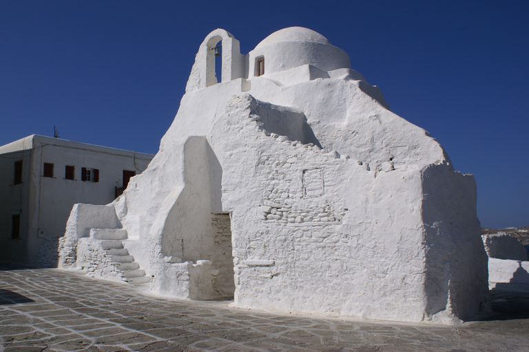 Mykonos : visite d&#039;une demi-journée à pied de la ville et visite de l&#039;île en busTour de ville et d&#039;île 2024