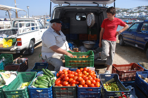 Mykonos : visite d&#039;une demi-journée à pied de la ville et visite de l&#039;île en busTour de ville et d&#039;île 2024